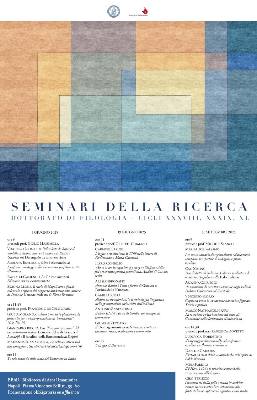 Seminari della ricerca. Dottorato di fiologia